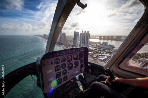 Miami from a helicopter