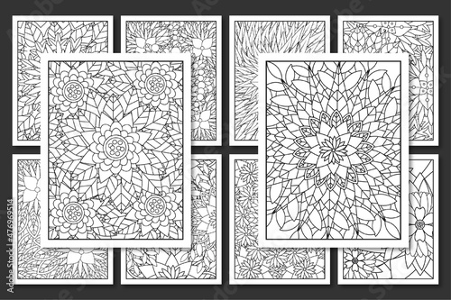 KDP flower  coloring pages for kids and adults