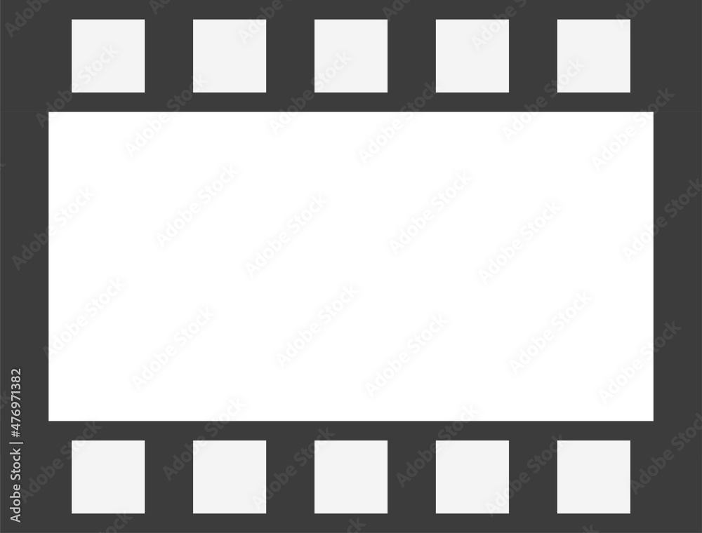 映画・動画のフィルムのアイコンイラスト 映画・動画のフィルムのアイコンイラスト