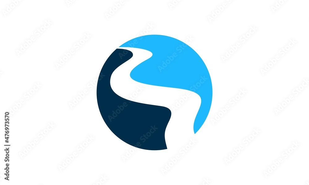 illustration vector graphic of a flowing river. perfect for product, film, video, tour, etc. illustration vector graphic of a flowing river. perfect for product, film, video, tour, etc.