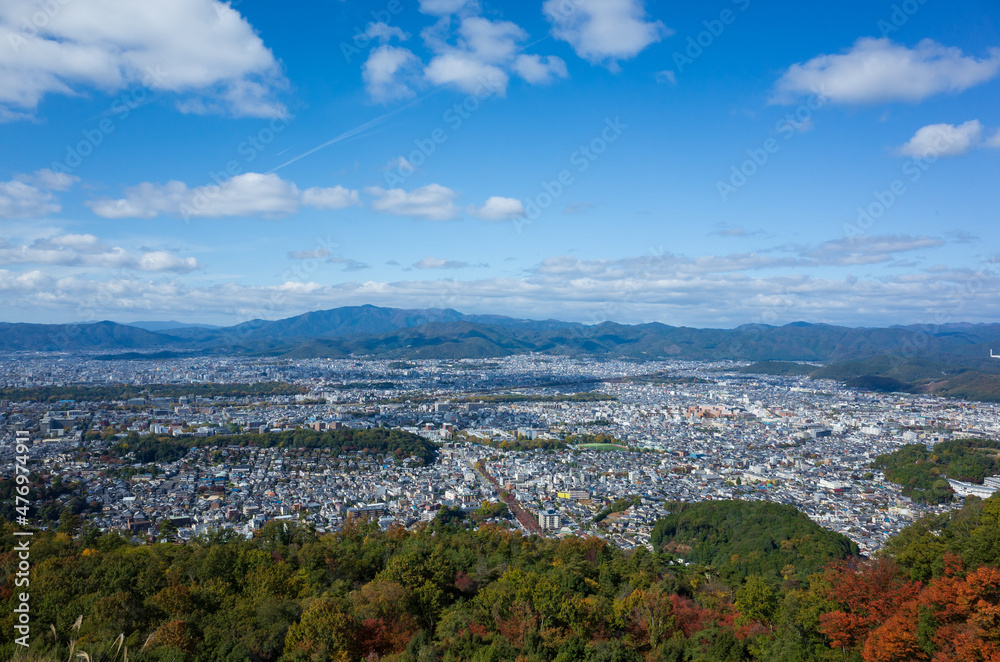 京都市内　大文字山からの風景