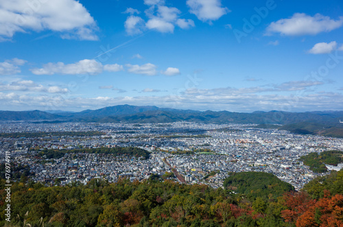 京都市内 大文字山からの風景