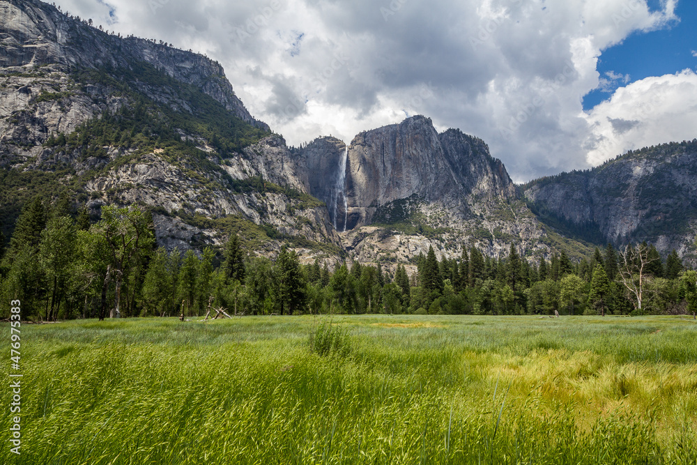 Yosemite Falls from Yosemite Valley, California