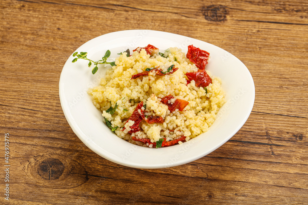 Vegetarian uisine - couscous with vegetables Vegetarian uisine - couscous with vegetables