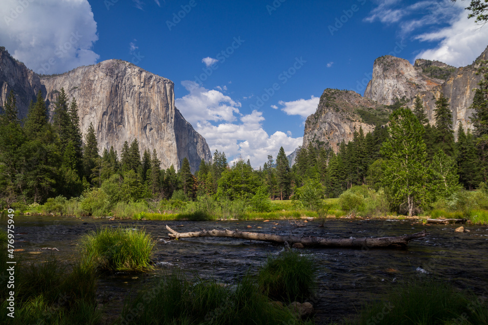 Yosemite National Park, Mountains and Valley view