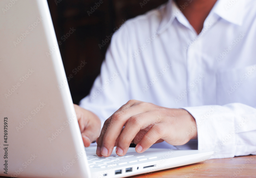 business man typing laptop.Technology digital concept. business man typing laptop.Technology digital concept.