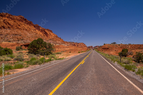 A road through Capitol Reef National Park