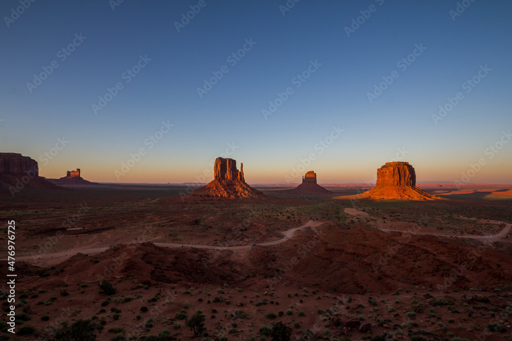 Sunset view at Monument Valley, Arizona, USA Sunset view at Monument Valley, Arizona, USA