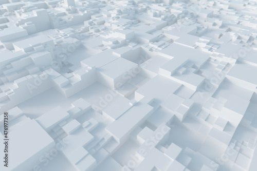 Abstract 3d rendering of Greeble 01