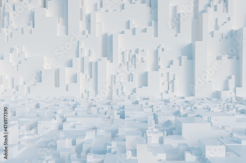 Abstract 3d rendering of Greeble 01