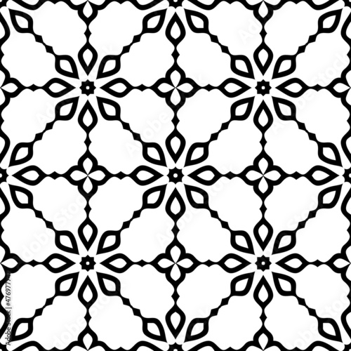 Abstract eastern geoetric floral pattern