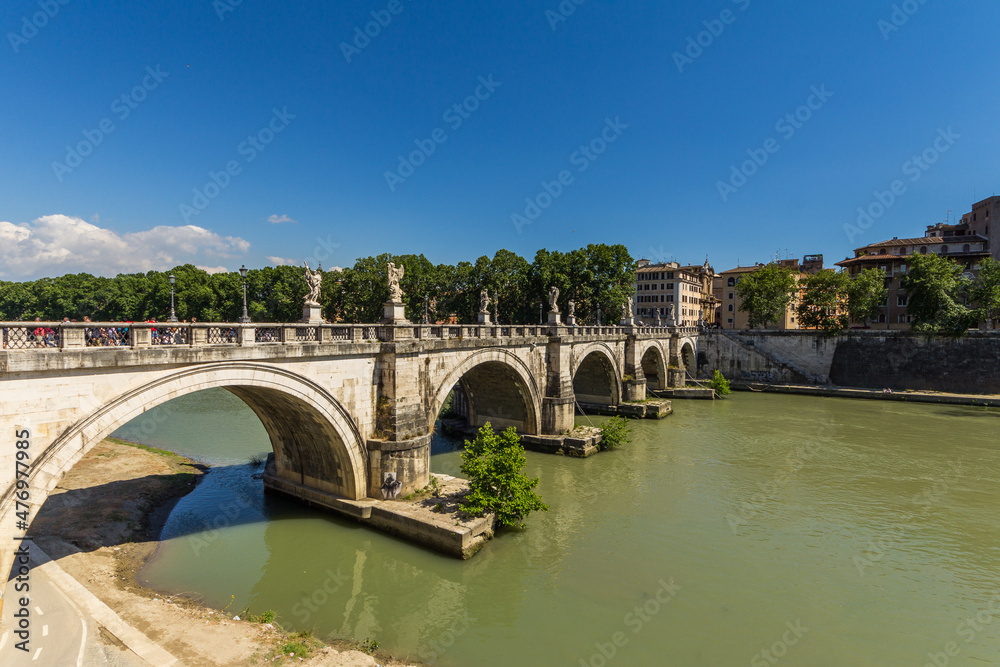 Ponte Vittorio Emanuele II is a bridge across the Tiber and 108 meters long