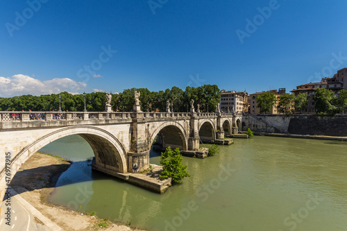 Ponte Vittorio Emanuele II is a bridge across the Tiber and 108 meters long © Pavel