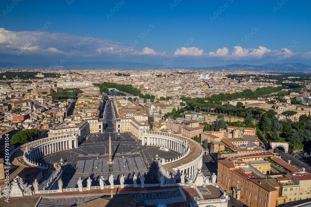 Aerial View of Rome from St. Peter's Basilica