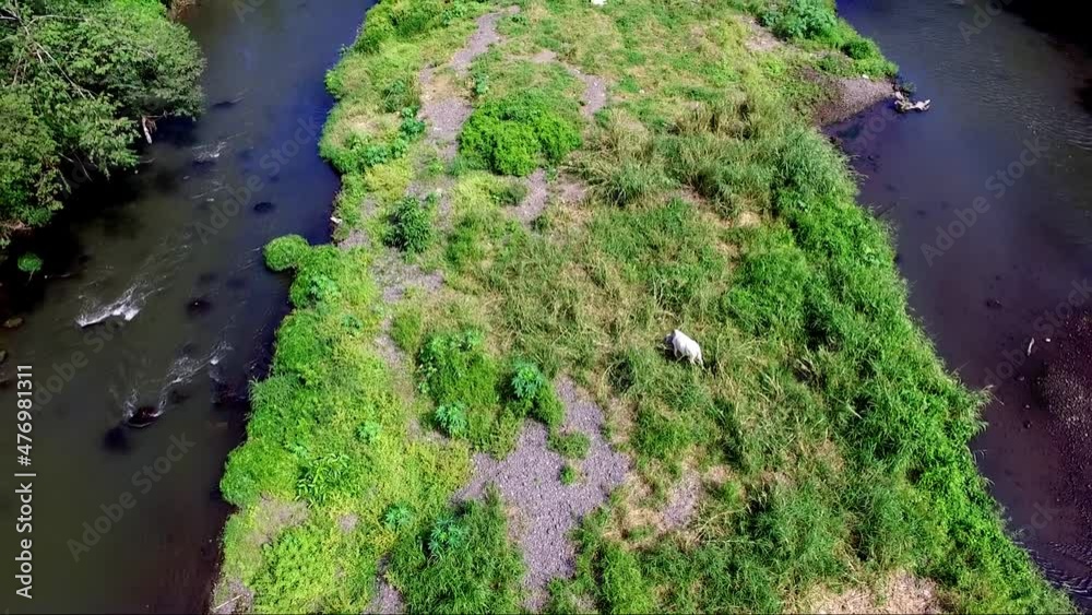 Riverine or river islands formed due to massive inundation and flooding