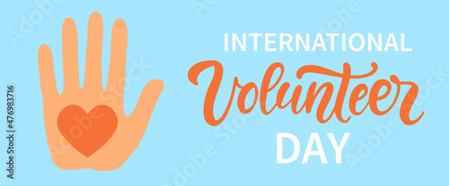 International volunteer day banner