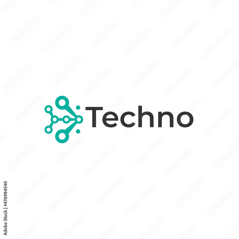 Minimalist design Techno future search logo design