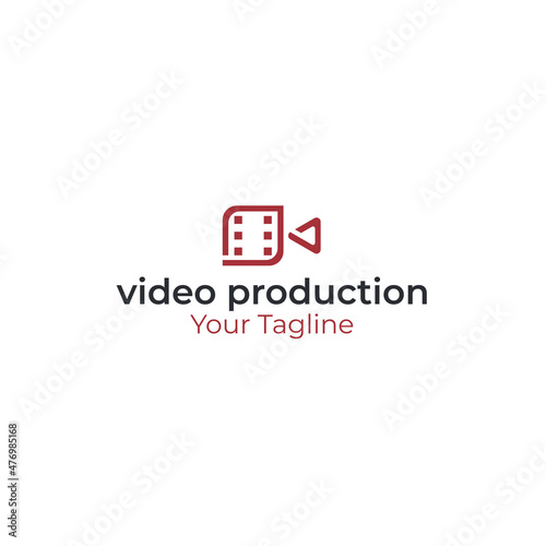 Minimalist design Video Production logo design