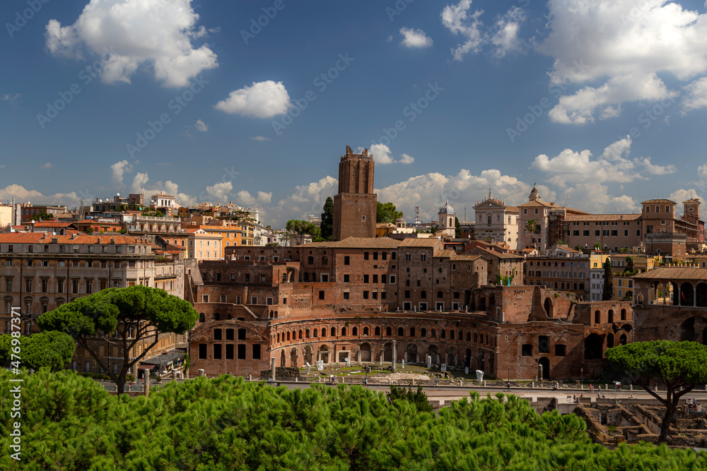 aerial view of Vatican city, old historical buildings , view of Rome , cityscape photography of Rome Italy 