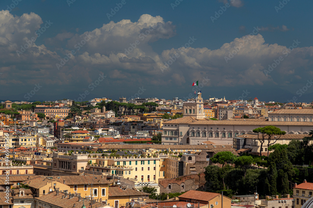 old historical buildings , view of Rome , cityscape photography of Rome Italy 