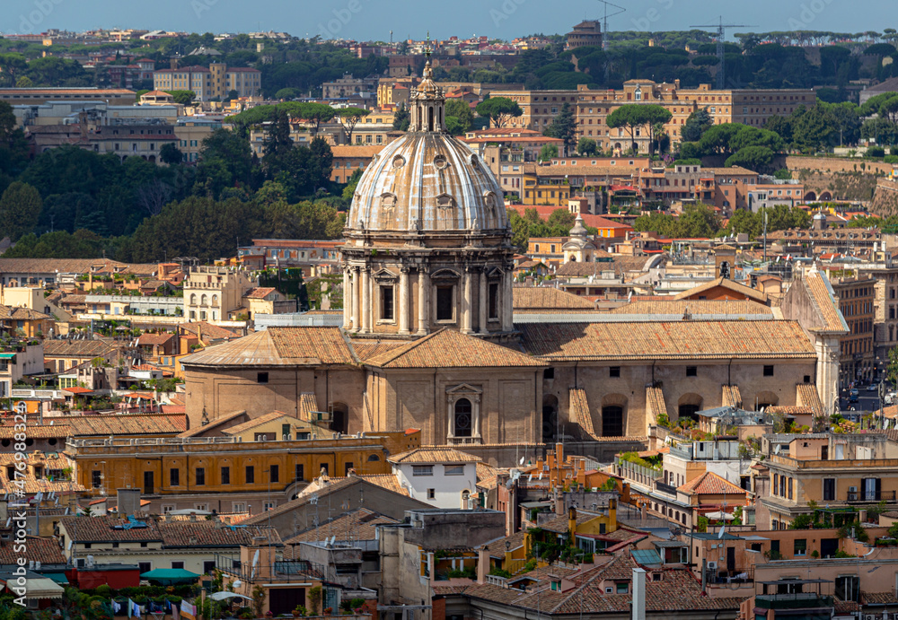 old historical buildings , view of Rome , cityscape photography of Rome Italy 