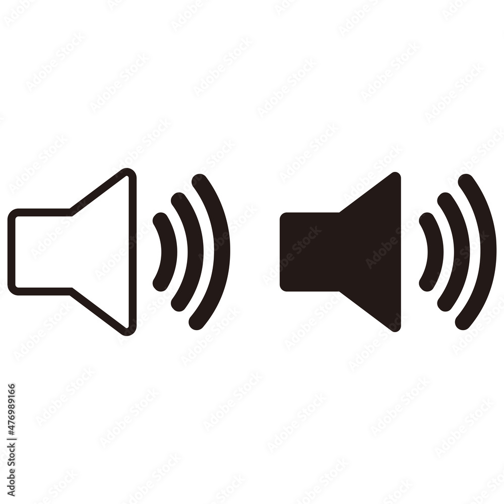 Sound icon vector. Speaker icon vector. Loudspeaker icon vector Sound icon vector. Speaker icon vector. Loudspeaker icon vector