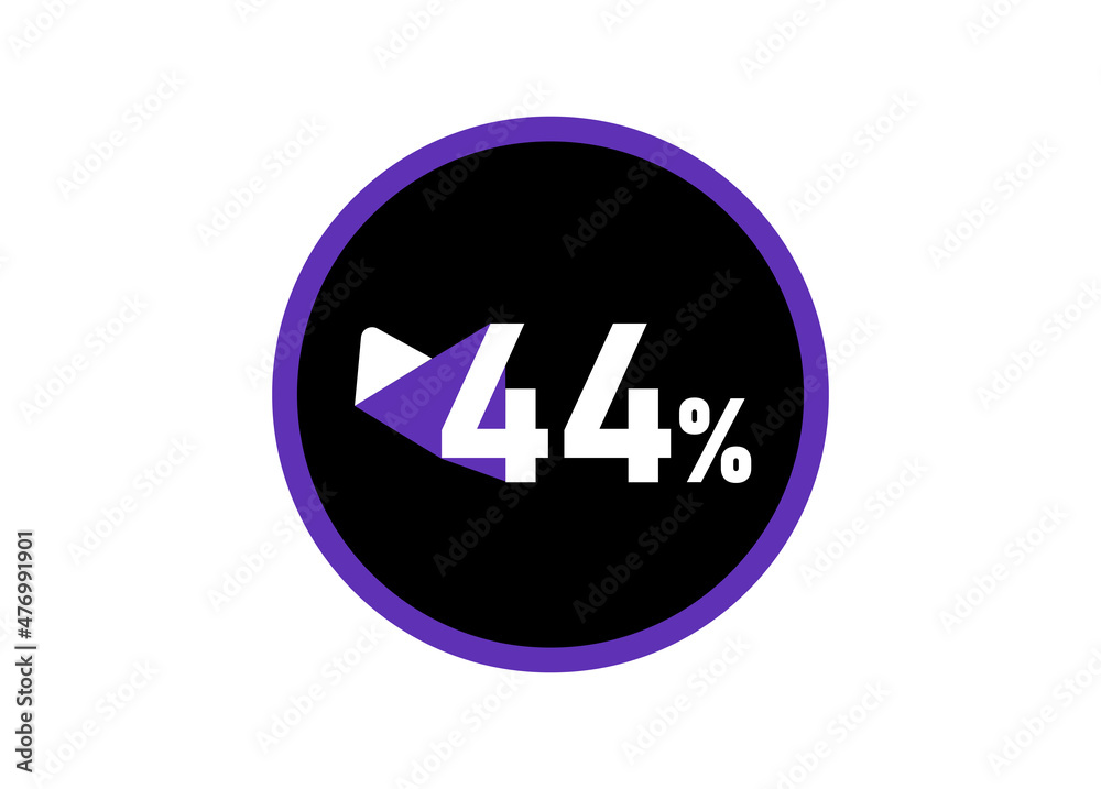 44% Round design vector, 44 percent images 44% Round design vector, 44 percent images