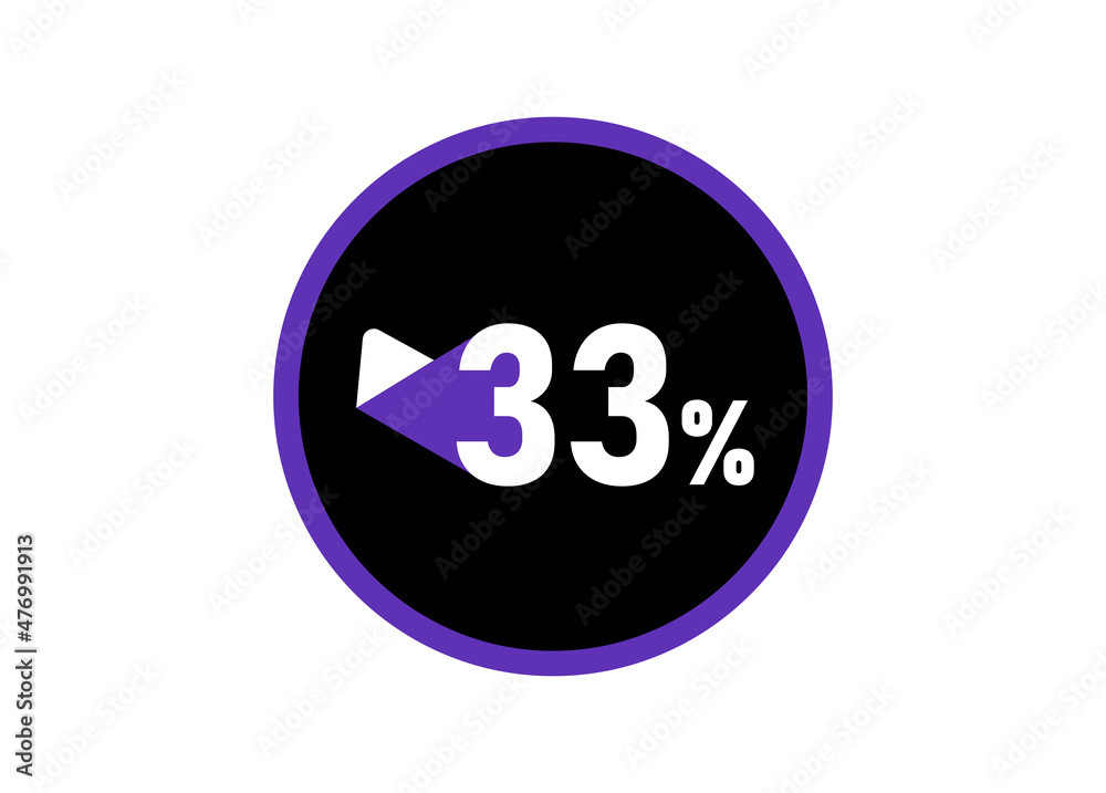 33% Round design vector, 33 percent images 33% Round design vector, 33 percent images