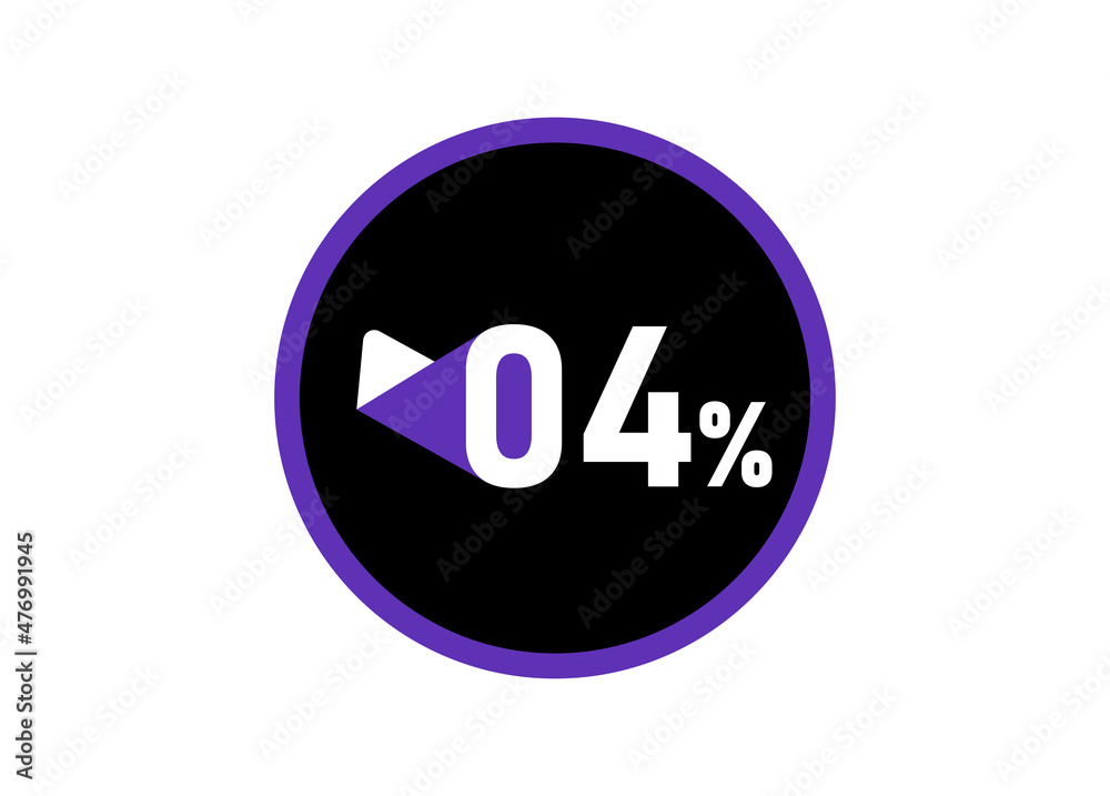 4% Round design vector, 4 percent images 4% Round design vector, 4 percent images