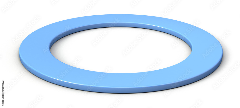 3d blue ring on white background. Diabetes concept. 3d illustration. 3d blue ring on white background. Diabetes concept. 3d illustration.