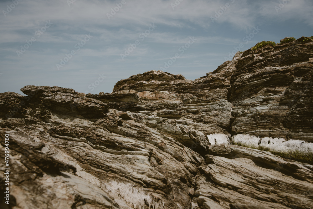 Incredible cliff of the coast of Ribadeo, in Galicia, Spain Incredible cliff of the coast of Ribadeo, in Galicia, Spain
