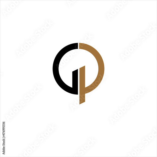 Gp, pg And p or G logo design vector templates 