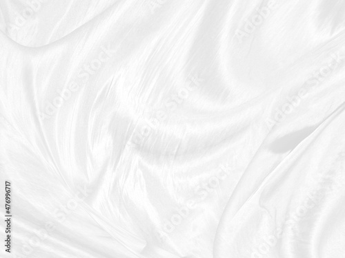 white and gray abstract soft fabric. beauty textile smooth curve shape decorate fashion backgrounds