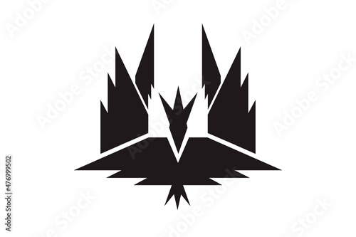 Logo of the proud bird Eagle, falcon or any other predator