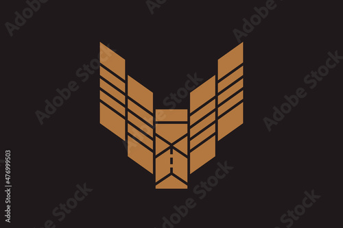 Logo of the proud bird Eagle, falcon or any other predator