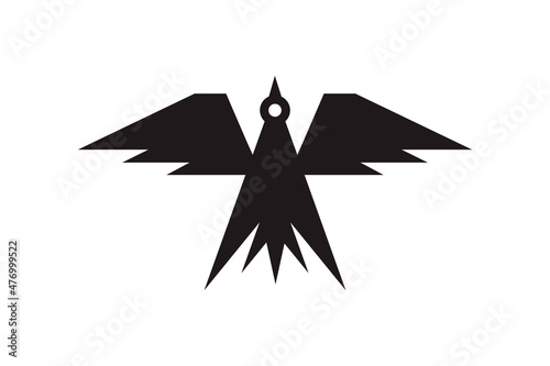 Logo of the proud bird Eagle, falcon or any other predator