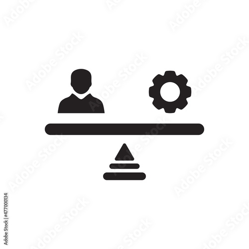 Work Life Balance icon ( vector illustration )