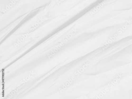 Clean woven beautiful textile soft fabric abstract smooth curve shape decorative fashion white background