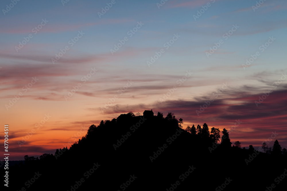 Salmendinger Chapel - Swabian Alb - Sunset