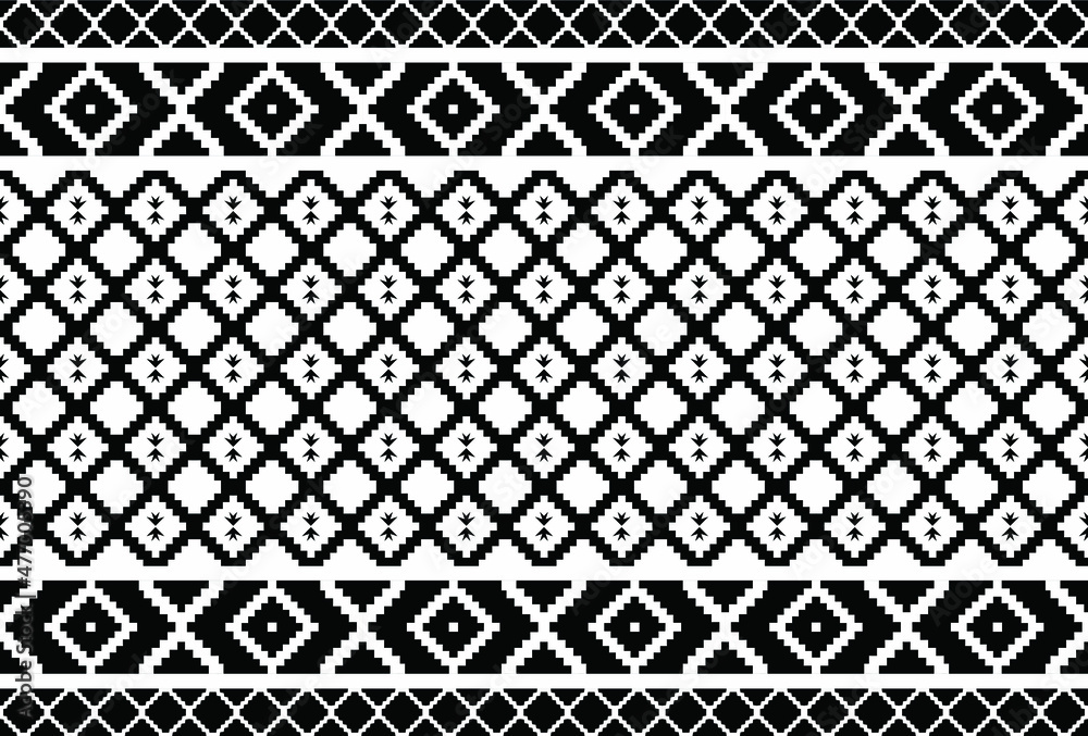 Geometric ethnic seamless pattern Oriental ethnic pattern traditional background, tribal seamless pattern Design for carpet,wallpaper,clothing,wrapping,fabric, Vector illustration embroidery style. Geometric ethnic seamless pattern Oriental ethnic pattern traditional background, tribal seamless pattern Design for carpet,wallpaper,clothing,wrapping,fabric, Vector illustration embroidery style.