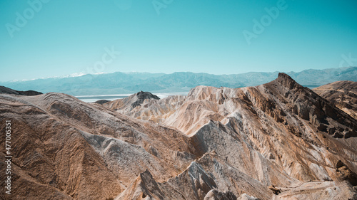 The famous Zabriskie Point in Death Valley National Park, California, USA