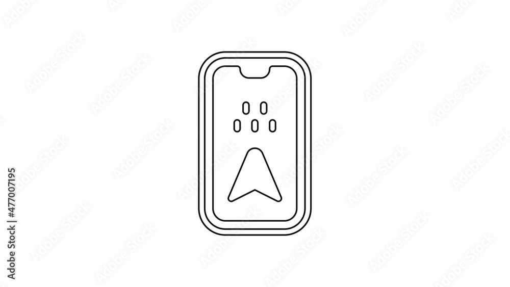 Black line Infographic of city map navigation icon isolated on white background. Mobile App Interface concept design. Geolacation concept. 4K Video motion graphic animation Black line Infographic of city map navigation icon isolated on white background. Mobile App Interface concept design. Geolacation concept. 4K Video motion graphic animation
