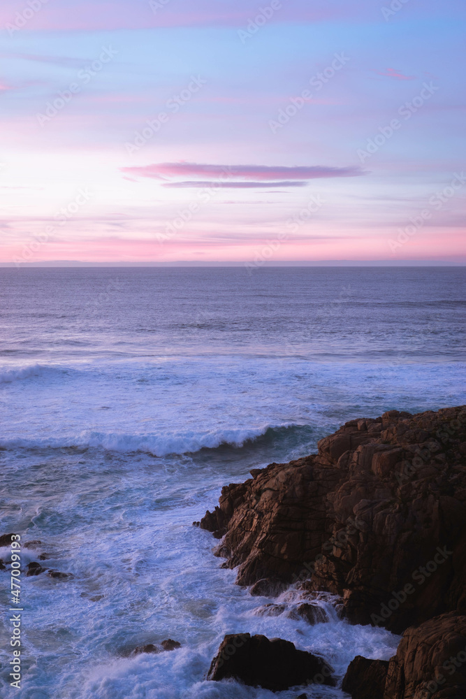 Pinky sunset at Galicia