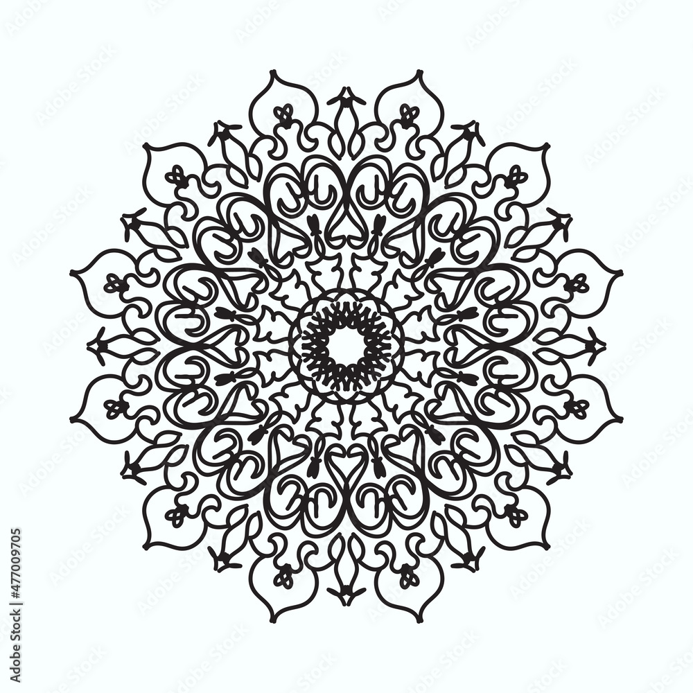Hand drawn mandala. decoration in ethnic oriental doodle ornament. Hand drawn mandala. decoration in ethnic oriental doodle ornament.