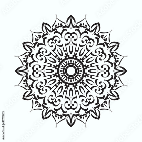 Hand drawn mandala. decoration in ethnic oriental doodle ornament.