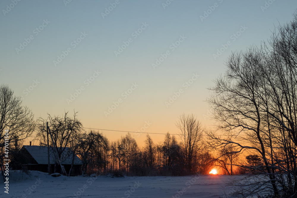 sunrise in the countryside sunrise in the countryside