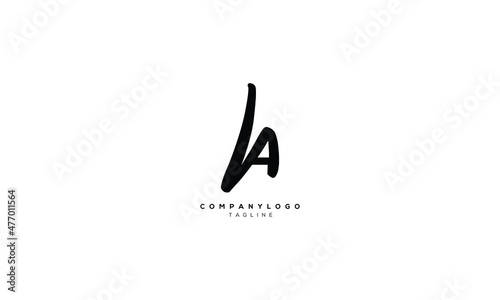 HA AH Abstract initial monogram letter alphabet logo design photo