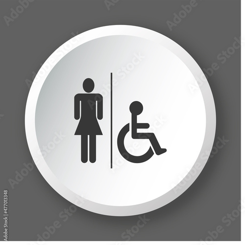 Logo toilettes.