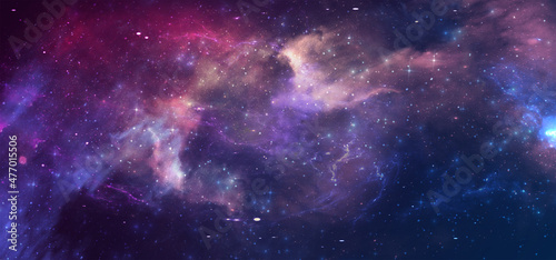 Canvas space galaxy background