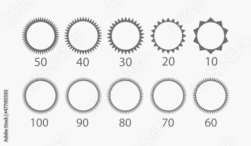 collection of angular frames, circular shapes, vector logo elements, icons, etc